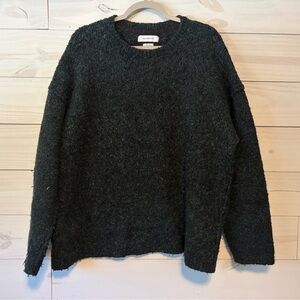 Urban Outfitters Men’s Dark Green Textured Crewneck Sweater